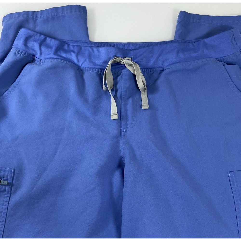 FIGS‎ Scrub Pants Womens Size XXL Blue Yola Yoga W22SW2023 Medical READ